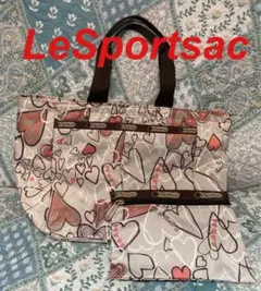 LeSportsac トートバッグ ポーチ付き ハート柄のサムネイル