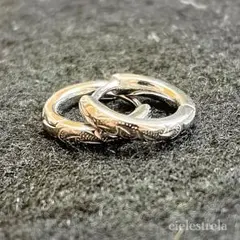 フープピアス　両耳用　ハワイアンジュエリー