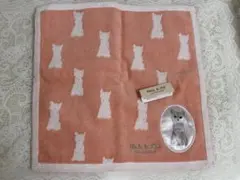 ポールアンドジョー タオル ハンカチ 猫 白猫