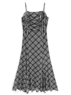 GRL チェックワンピース 新品