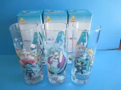 未使用品◎初音ミクグラス3種◎HAPPYくじE賞ちゃもーい吟CHAN×CO