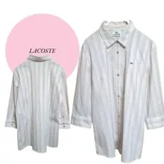 限定様【ラコステ】LACOSTE♡五分袖襟付シャツ前ボタン【40】Lサイズ♡
