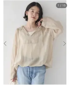 アメリカンホリック　接触冷感シアーアノラックパーカー