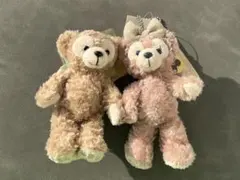 ダッフィー シェリーメイ ぬいぐるみ 2体セット　 ミニ絵本、タグ付き