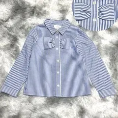 美品⭐︎ケイトスペード/Katespade⭐︎ストライプ長袖ブラウス 120 シャツ
