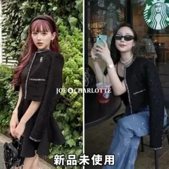 ダーリッチ darich スパンコールツイードジャケット BLK ブラック