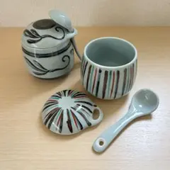 蓋付き茶碗蒸し椀・2個セット・スプーン付き