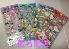 サンリオキャラクターズ クリアキャンディシール 4枚セット【正規品】ぷっくり