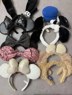 ディズニー　ユニバ　カチューシャ　セット