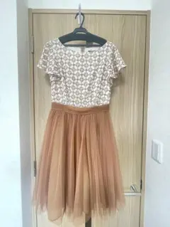 〖新品未使用〗TOCCA フレア切替チュールワンピース サイズ4 タグ付き