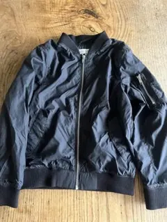 H&M ブラック MA-1 ジャケット