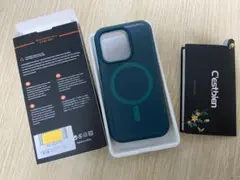 iPhone15 Pro ケース 半透明 グリーン 緑 カバー 保護 ワイヤレス