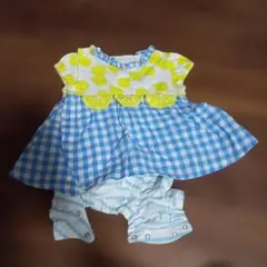 レモン柄ロンパース・カバーオール