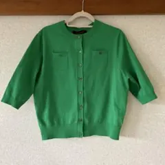 caban グリーン 半袖カーディガン