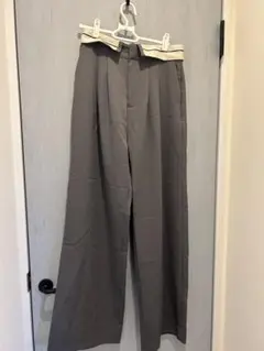 【GRL】新品未使用グレー ワイドパンツ L size