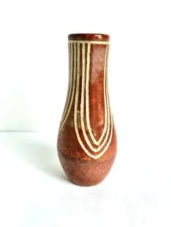 茶道具　茶杓立て　赤楽