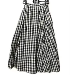 niko and ... ギンガムチェックフレアスカート M