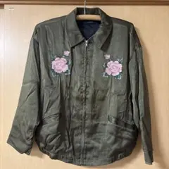 JEANASIS 刺繍ジャンパー オリーブグリーンのサムネイル