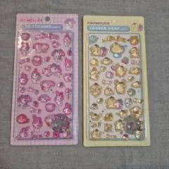 3Dステッカー　マイメロディ&ポムポムプリン　セット