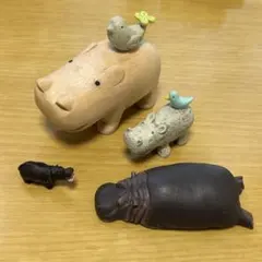 カバ 鳥 フィギュア 5点セットのサムネイル