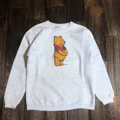 90s Disney くまのプーさん スウェット Hanes　ビンテージ