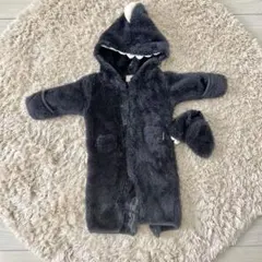 petit main 恐竜 ロンパース 70