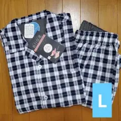 血行促進　パジャマ　半袖7分丈パンツ　Lサイズ　メンズ　綿100%　しまむら