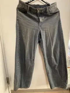 【再値下げ】GU バレルレッグジーンズ XXLサイズ