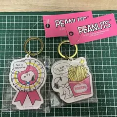 スヌーピー アクリルキーホルダー 2個セット！ SNOOPY PEANUTS