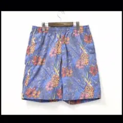 HABANOS アロハショートパンツ M BLUE 日本製 ハバノス hbnsのサムネイル
