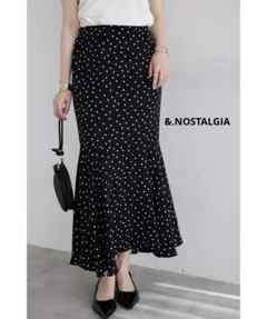 &.NOSTALGIA アソート柄マーメイドスカート