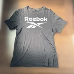Reebok ロゴプリント クルーネック Tシャツ ブラックのサムネイル
