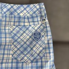 23区GOLF チェック　ブルー　スカートのサムネイル