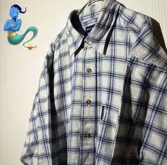 【個性派古着】美品　MEN'S CLUB チェック柄ネルシャツ Lサイズ　Y2K