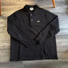 フランス製 CHEMISE LACOSTE 長袖ポロシャツ 黒 6 フレラコ - メルカリ