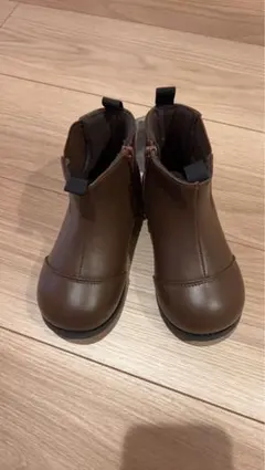 ☆petit main☆サイドゴアブーツ・18cm⭐︎ブラウン⭐︎未使用タグ付き