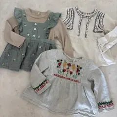 ZARA baby トップス 3点セット 刺繍 フリル