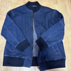 COMME CA ISM ボンバージャケット 130A デニムブルー