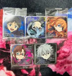 エヴァンゲリオン　ウエハースシール　シンジ　アスカ　レイ　マリ　カヲル　5種