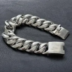 シルバー925刻印あり 極太 喜平チェーン ブレスレット ヴィンテージ