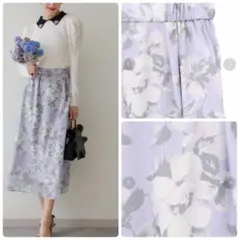 ⭐️新品未使用　トランテアンソンドゥモード　花柄フレアスカート⭐️