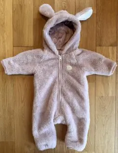 アプレレクール　うさ耳ジャンプスーツ　ピンク　70サイズ