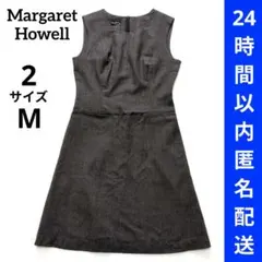 【MARGARET HOWELL】新品・タグ付ノースリーブひざ丈ワンピース 2026年最新】MARGARET HOWELL レディース ノースリーブひざ丈