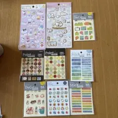 値下げしました　サンリオなどキャラクターシールセット