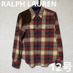 RALPH LAUREN ラルフローレン　チェック柄シャツ 大きめサイズ12号のサムネイル