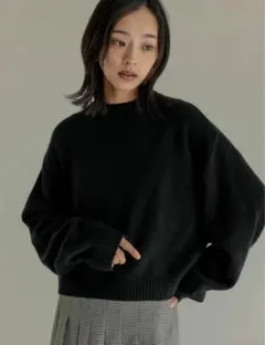 Re：EDIT（リエディ） 黒のニットセーター Mサイズ