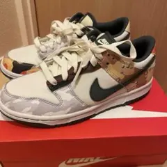 NIKE DUNK LOW SE(GS) SAIL MULTI-CAMO23.5