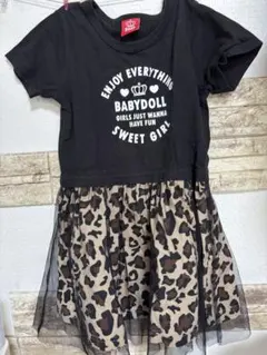 BABYDOLL 半袖ワンピース 110cm ヒョウ柄のサムネイル