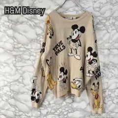 H&M Disney ミッキー ニット　セーター　ベージュ