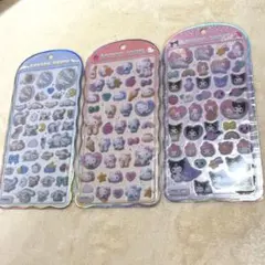 ［正規品］コットンパフィシール　サンリオ　3枚セット